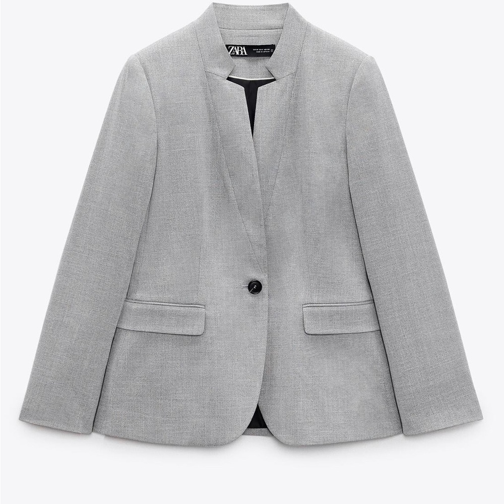 Zara light gray blazer XS